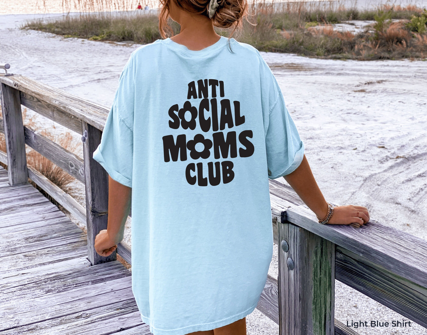 Anti Social Moms Club Shirt,Funny Mama Tshirt,Cool Moms T-Shirts,Mom Life Tees,Retro Moms Club T Shirt,Gift For Mom,Mom V Neck Shirts,C6976