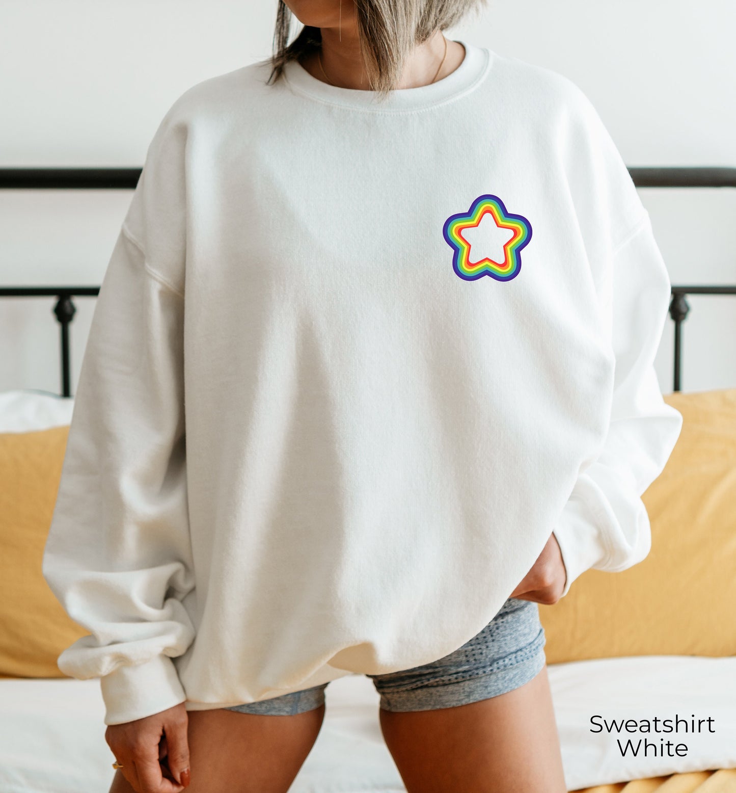 Rainbow Gay Sweatshirt, Rainbow Hoodie, Gay Sweatshirt, Lesbian Swatshirt, LGBT Sweatshirt, Gay AF, Gay Pride Sweatshirt, C6986