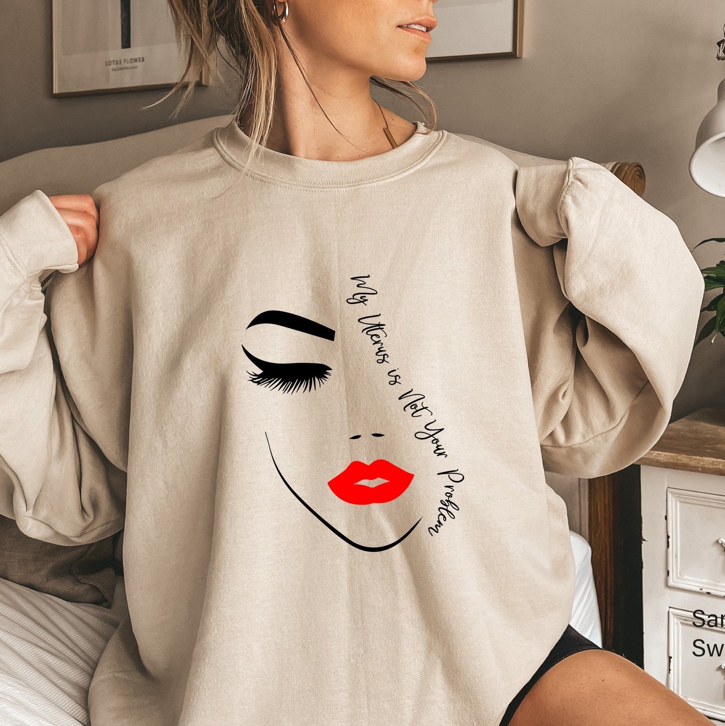My Uterus is Not Your Problem Sweatshirt,Womens Right Shirt,Feminist Hoodie,Abortion Rights,My Body My Choice Tee,Reproductive Rights,C7073