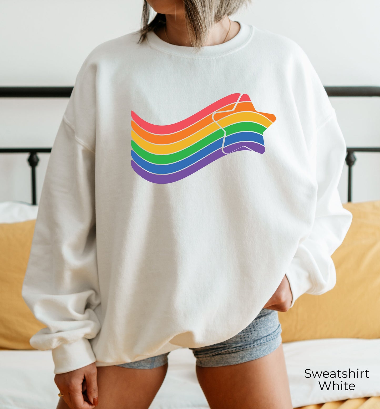 Rainbow Heart Sweatshirt, LGBTQ Hoodie, Pride Heart Sweatshirt, LGBT Hoodie, LGBT Shirt Funny, Pride Hoodies Women, Pride Sweatshirt, C7010
