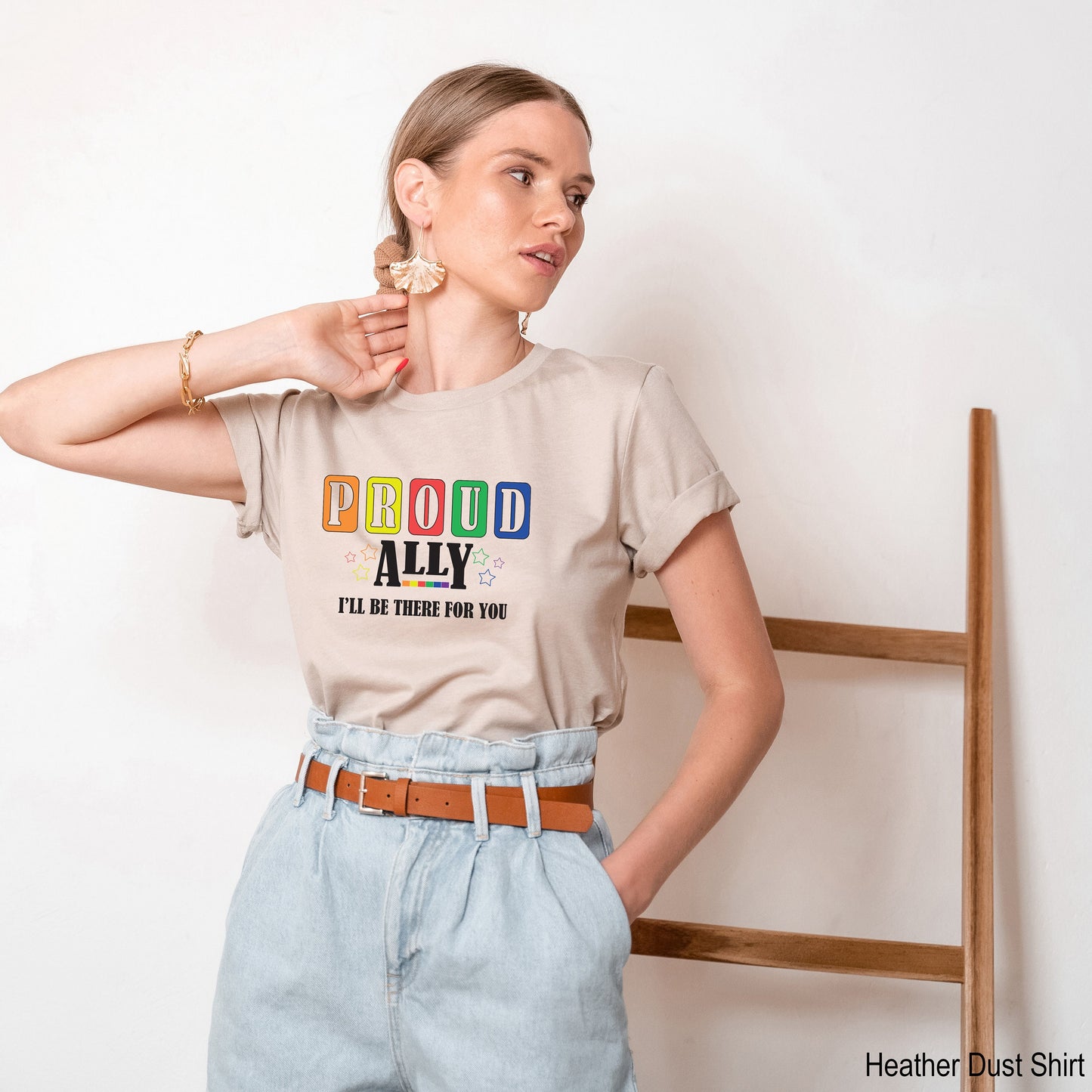 Gay Pride, LGBTQ Shirt, Pride Shirt, Ally Shirt, Rainbow Proud Ally, LGBT Clothing Pride Shirt, LGBT Shirt, Women Gay Clothing, C7012