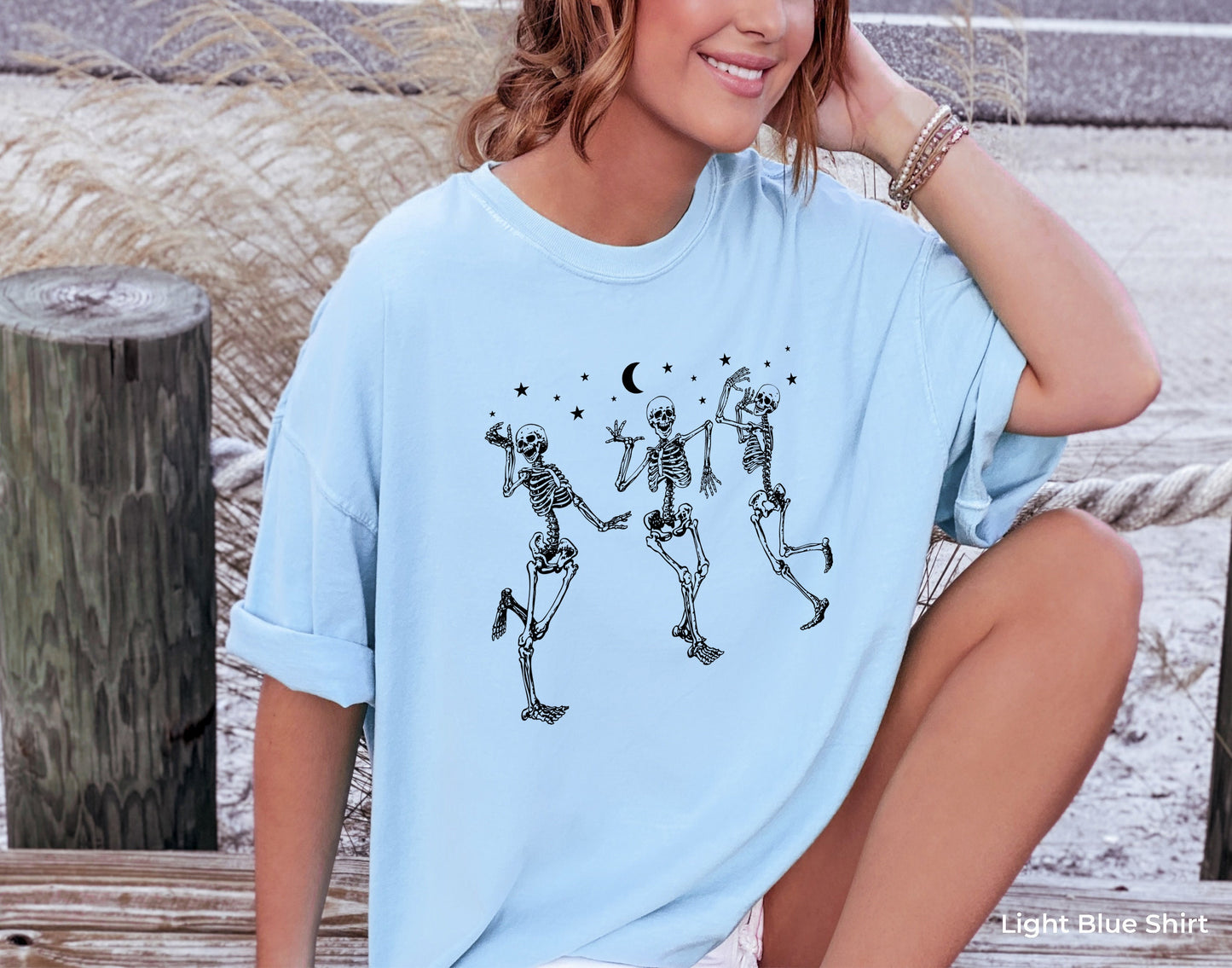 Dancing Skeletons Halloween Sweatshirt,Skeletons Halloween Hoodie,Skeletons Dancing Shirt,Halloween Party Dancing Skeleton Shirt,C7135