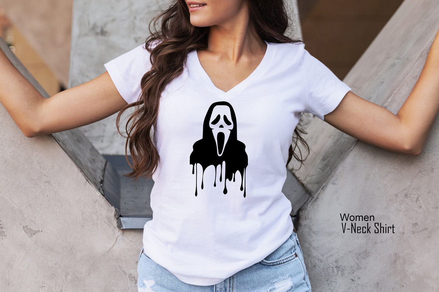 Scream Shirt,Ghostface T Shirt,New Trendy Horror Tees,Funny Halloween Tshirt,Cute Ghost Scream T-Shirt,Horror Movie Gift,Spooky Horror,C6450