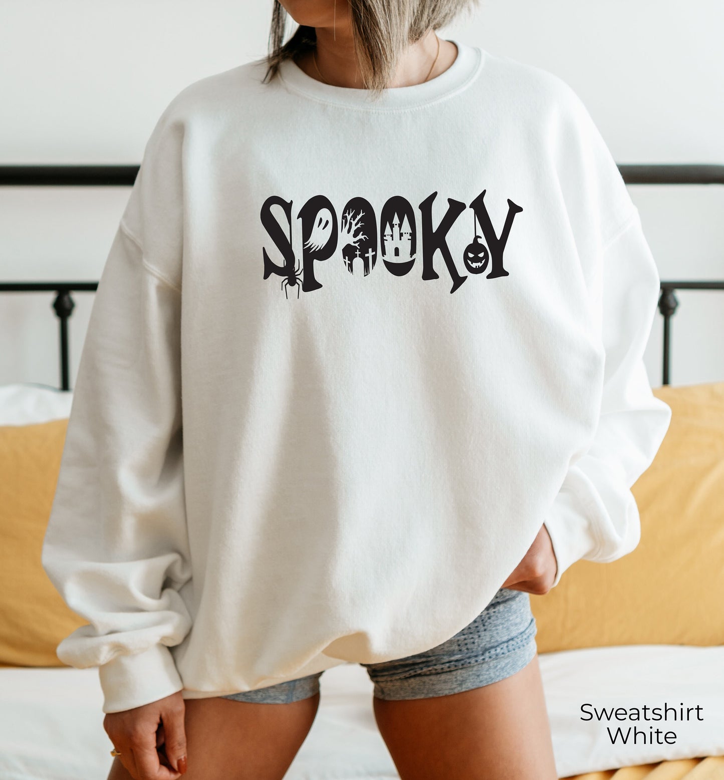 Cute Spooky Sweatshirt,Halloween Sweater,Trendy Spooky Season Tshirt,Funny Spooky Babe Shirt,Halloween Gift,Halloween Party Costumes,C7052