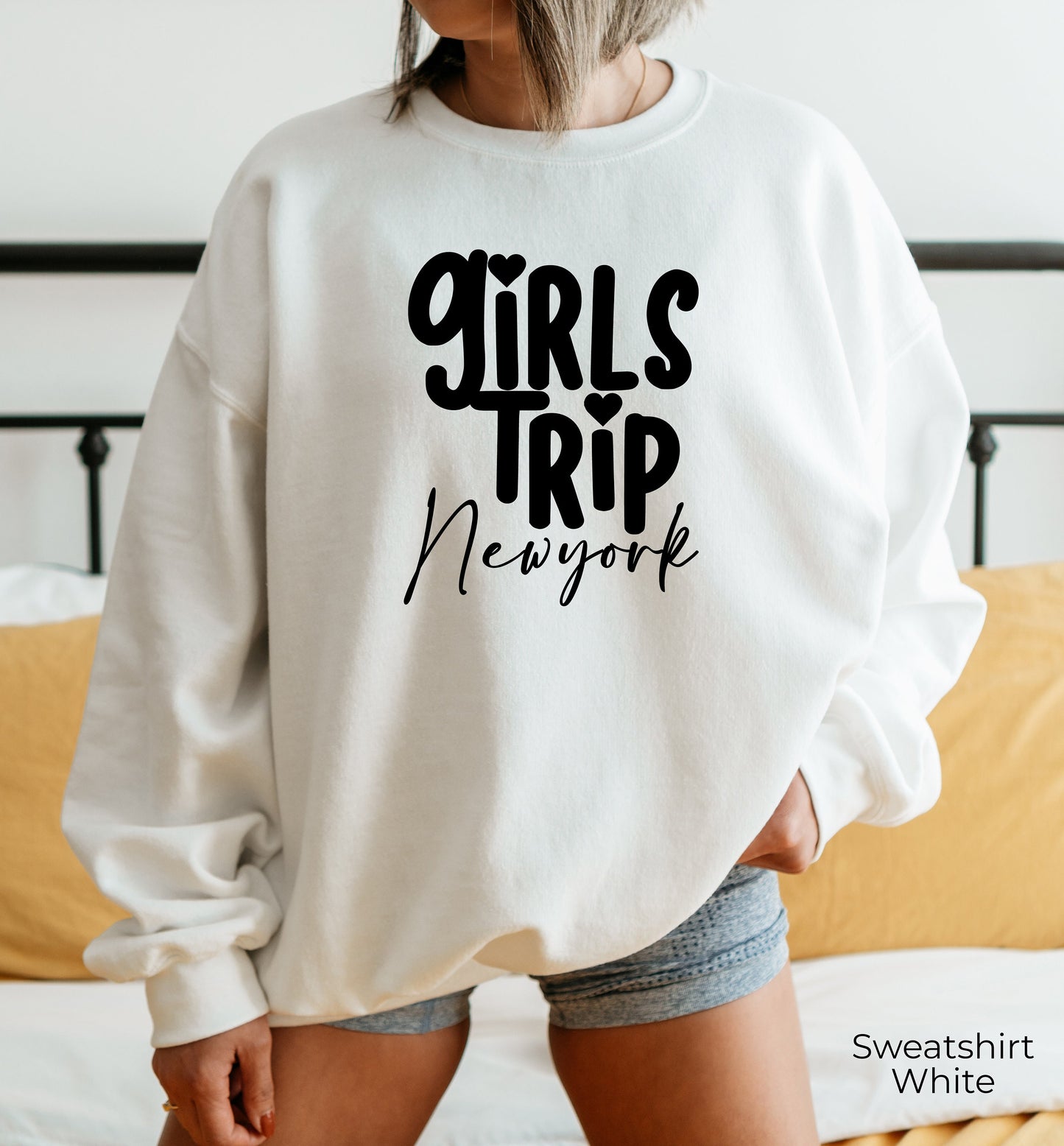 Custom Girls Trip Sweatshirt,Funny Girl's Trip 2022 Shirt,Matching Girls Night Out,Besties Trip Hoodie,Trendy Vacation Sweater,Summer,C7063