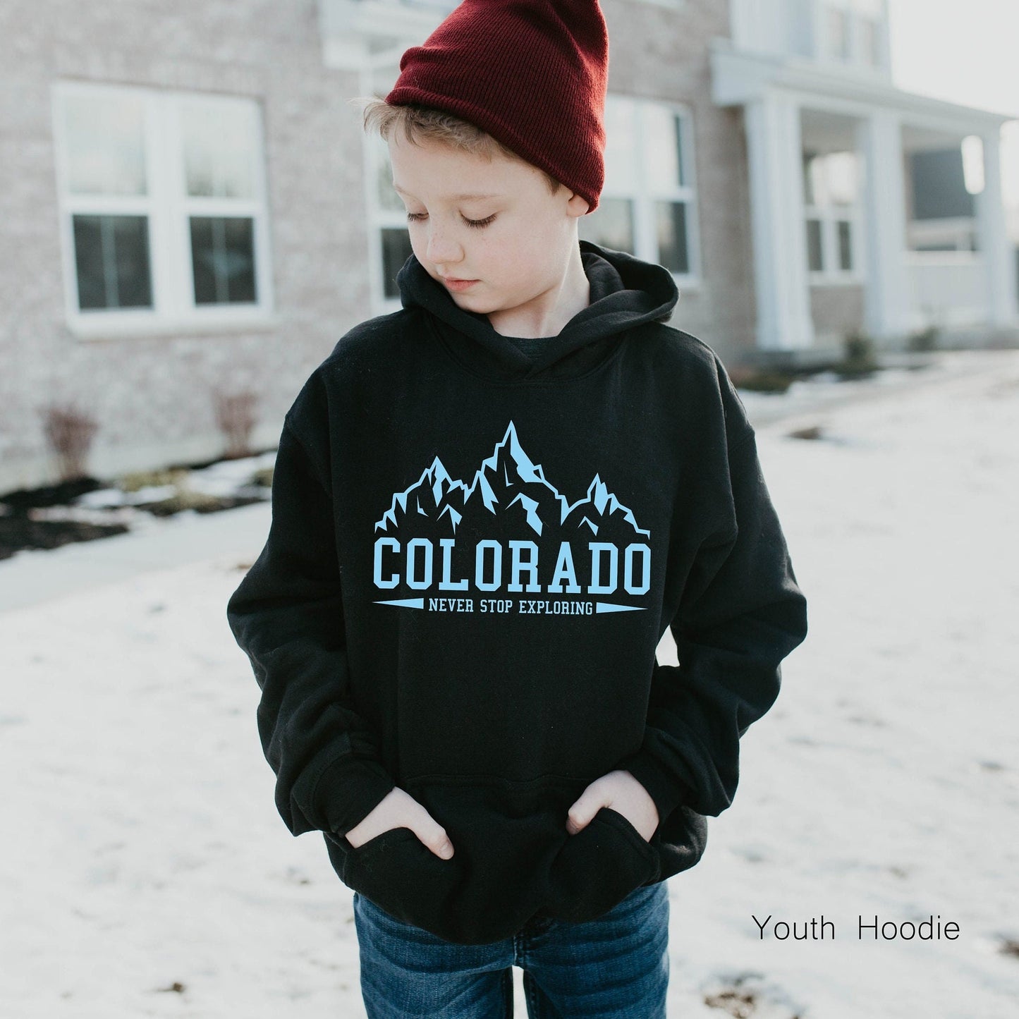 Colorado Kids Sweatshirt,Youth Winter Ski Hoodie,Colorado Lover Shirt,Colorado Traveler,Holiday Tshirts,Colorado Gift,Rocky Mountains,C5962