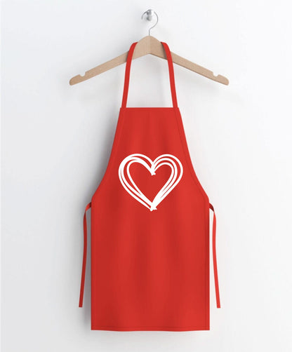 Love Apron, Love Sign, Valentine’s Day Apron, Cooking Gifts,  Valentine's Day, Birthday Gift, Baking Apron, Clothe Design C5557
