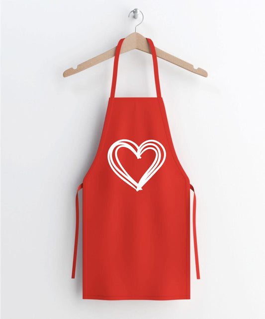 Love Apron, Love Sign, Valentine’s Day Apron, Cooking Gifts,  Valentine's Day, Birthday Gift, Baking Apron, Clothe Design C5557