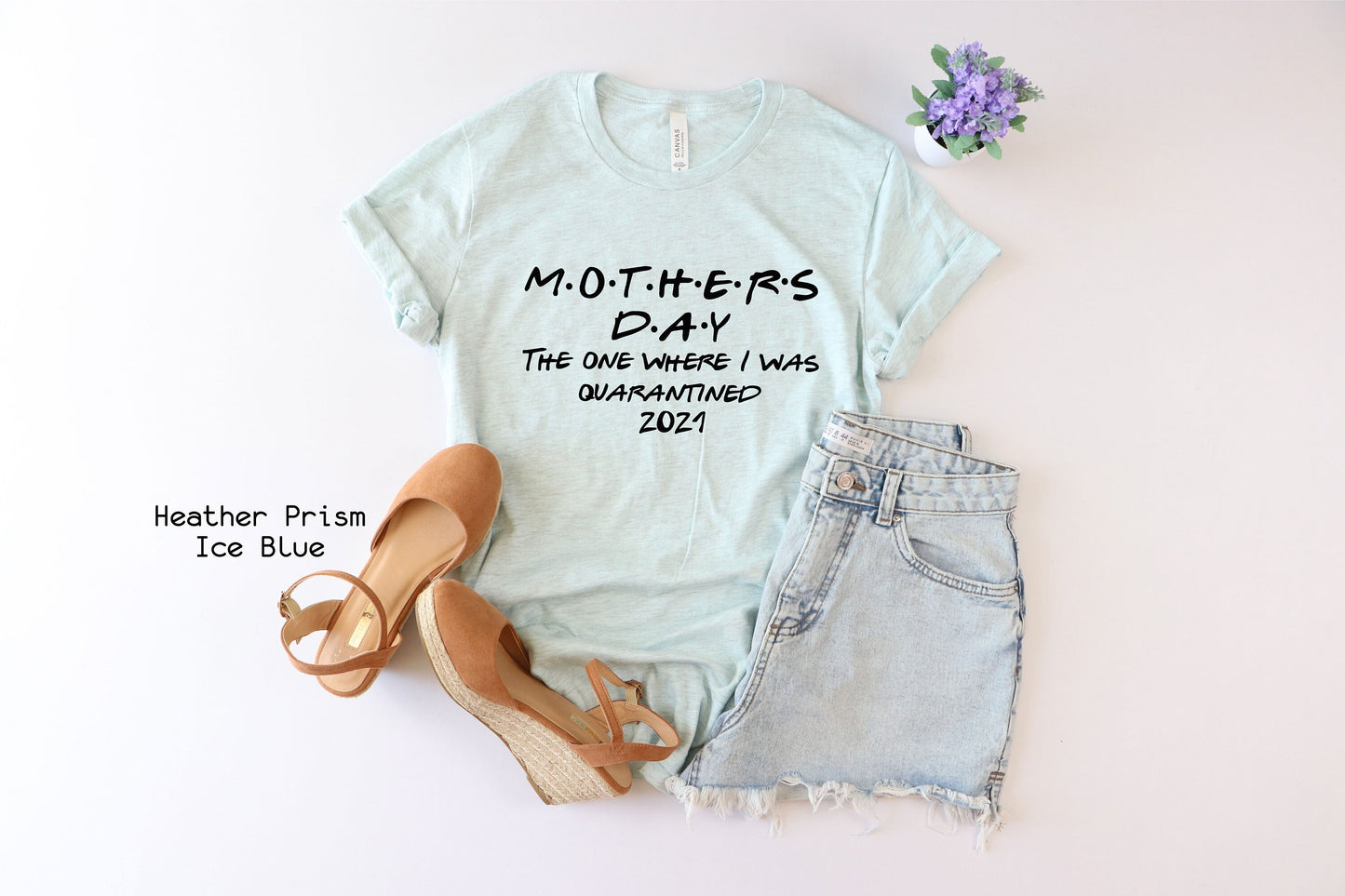 Mother's Day 2021 Shirt, Mothers Day Cute 2021 Lockdown Shirt, The One Where I Was Quarantined Shirt,Mother's Day in Quarantine Shirt, C5576