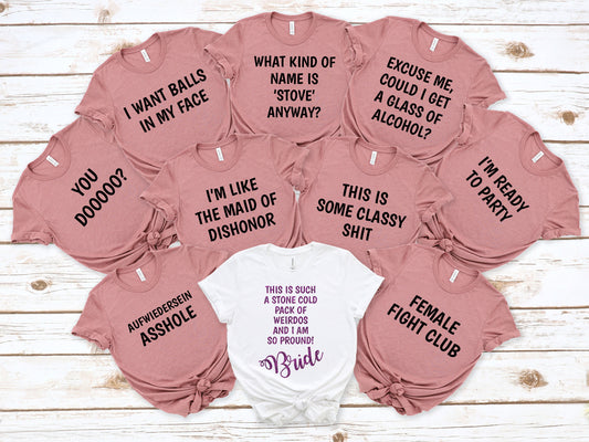 Bachelorette Party Shirts, Bachelorette Tee, Bridal Party Shirts, Wedding Shirt, Movie theme bachelorette shirt, Bridal party shirts C5855