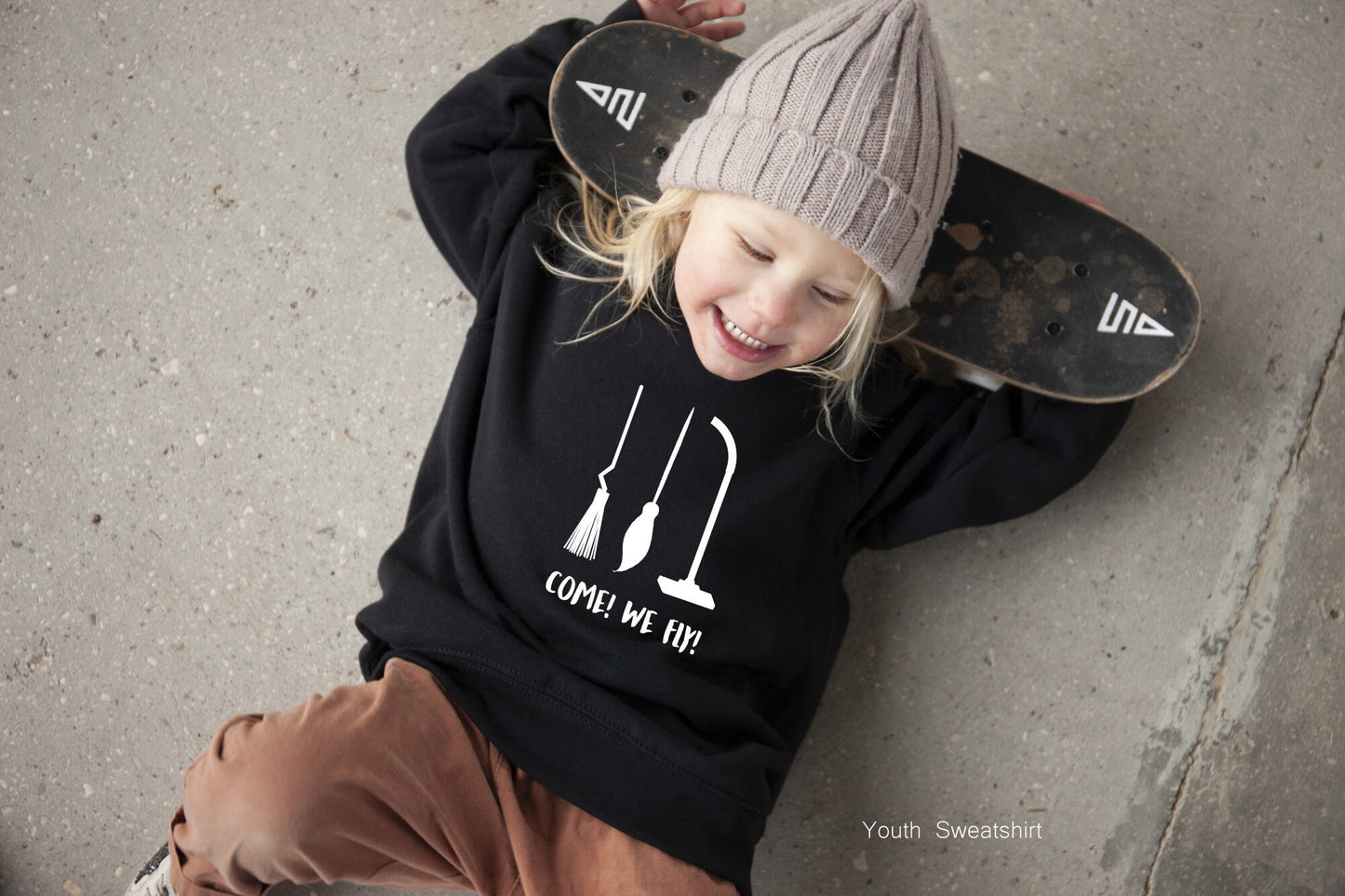 Come We Fly Kids Hoodie,Halloween Sweatshirt,Halloween Youth Shirt,Halloween Toddler Shirt,Halloween Baby Bodysuit,Boo Kids,C5402K