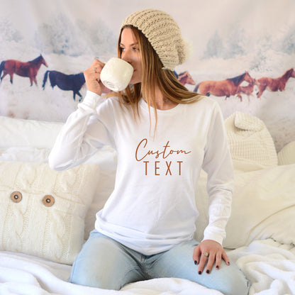 Custom Long Sleeve Shirt,Personalized Long Sleeve shirt,Unisex Custom Long Sleeve ,Custom Hoodie,Custom Sweatshirt,Personalized Gift,C7081