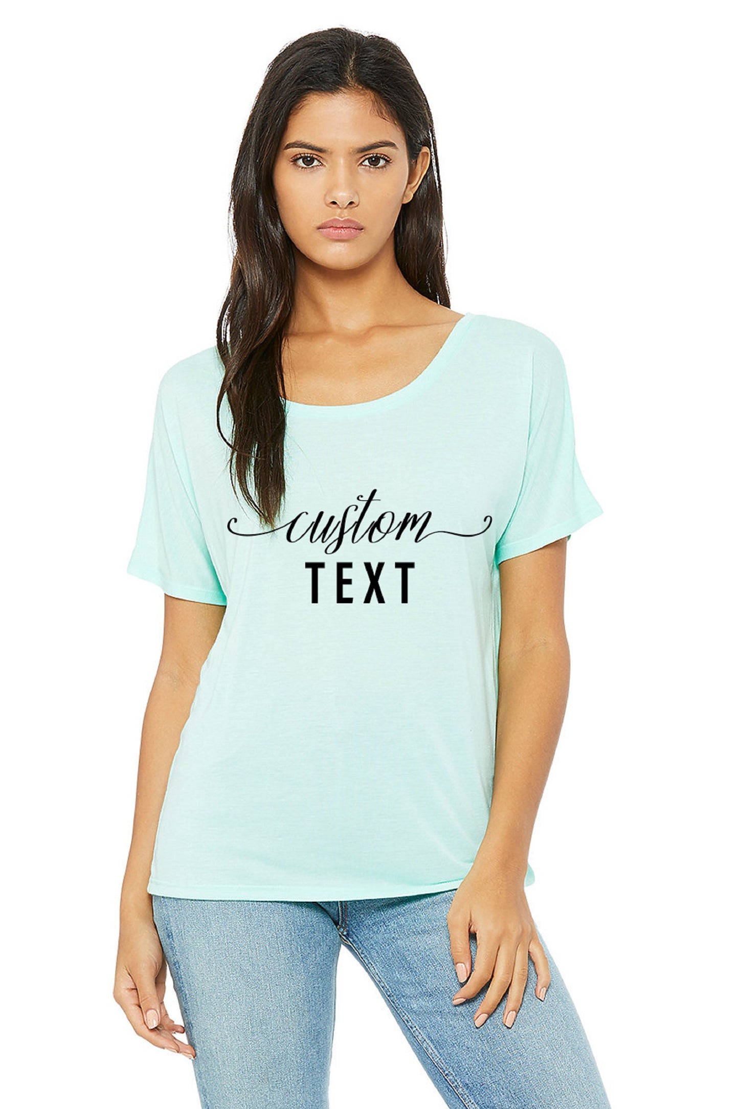 Custom Slouchy Shirt,Off Shoulder ,Relaxed Loose Fit Tee,Slouchy Scoop Neck Tee,Boho Gift,Bohemian Slouchy Tee,One Side Off Shoulder,C7081