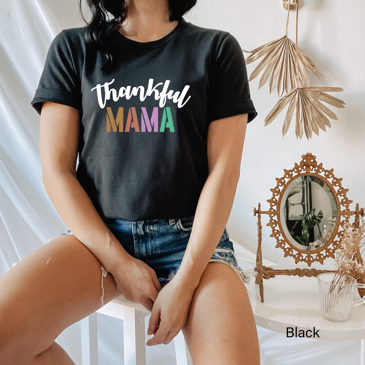 Thankful Mama Shirt, Thanksgiving Tee, Thankful Shirt, Thanksgiving Shirt Women, Womens Thanksgiving Shirt, Thankful Tshirt, C5982