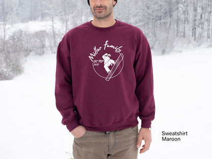 Custom Ski Sweatshirt,Family Ski Trip Sweatshirt,Personalized Ski Trip shirt,Custom Family Snowboard Sweatshirt,Youth Ski Sweatshirt,C5952