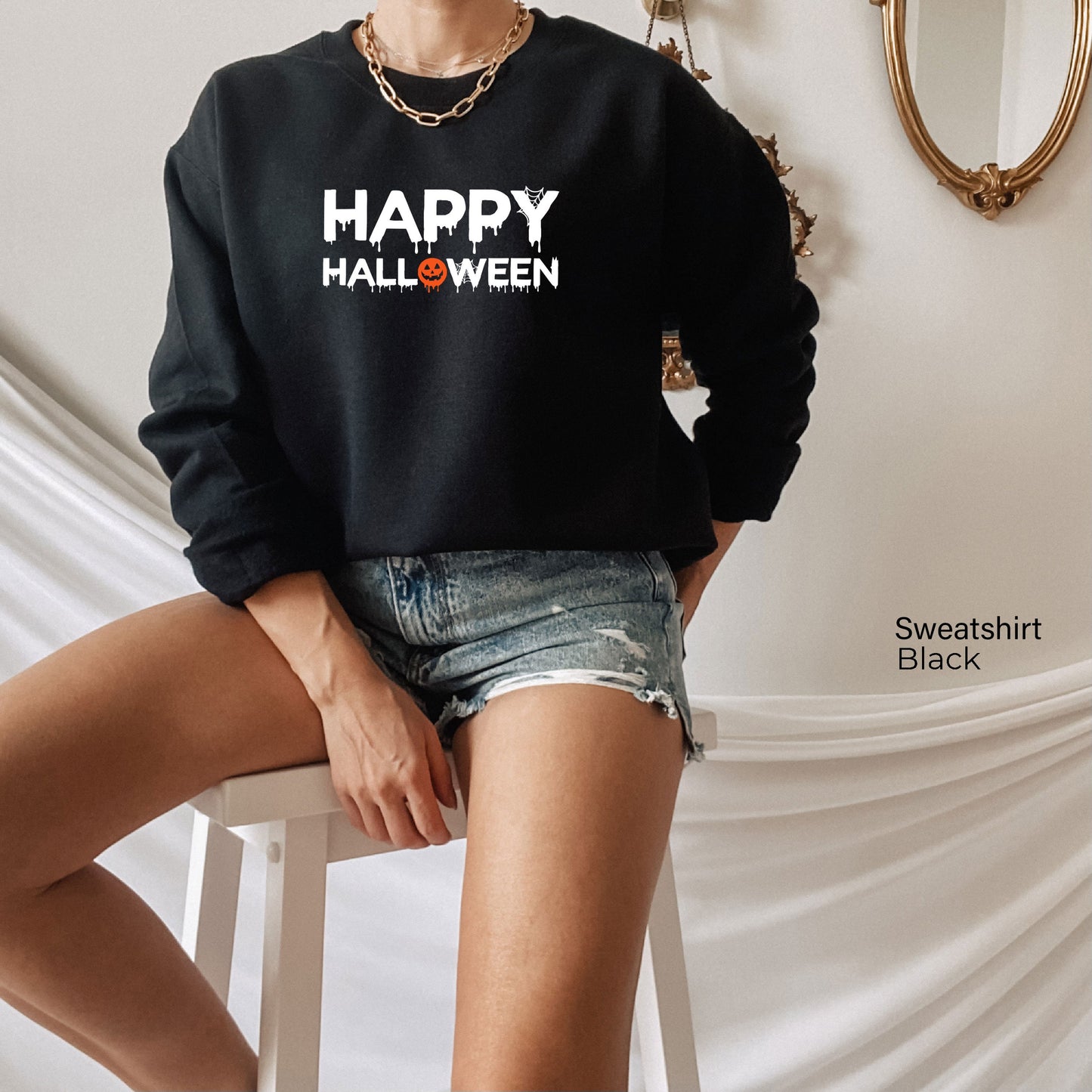 Halloween Sweatshirt,Pumpkin Sweatshirt,Halloween Shirt, Funny Halloween Tee,Spooky Shirt,Halloween Witches,Halloween Party, C5908
