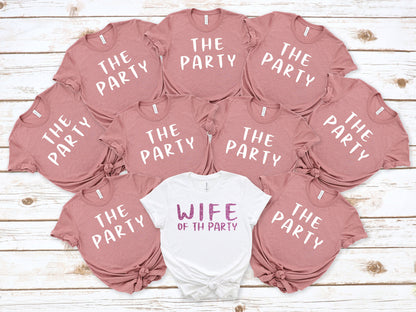 Wife of the Party Shirts, Bachelorette Party Favor Shirts, Personalized Bridesmaids Shirt,Bridal Party Shirts, Wedding Shirt, C5987