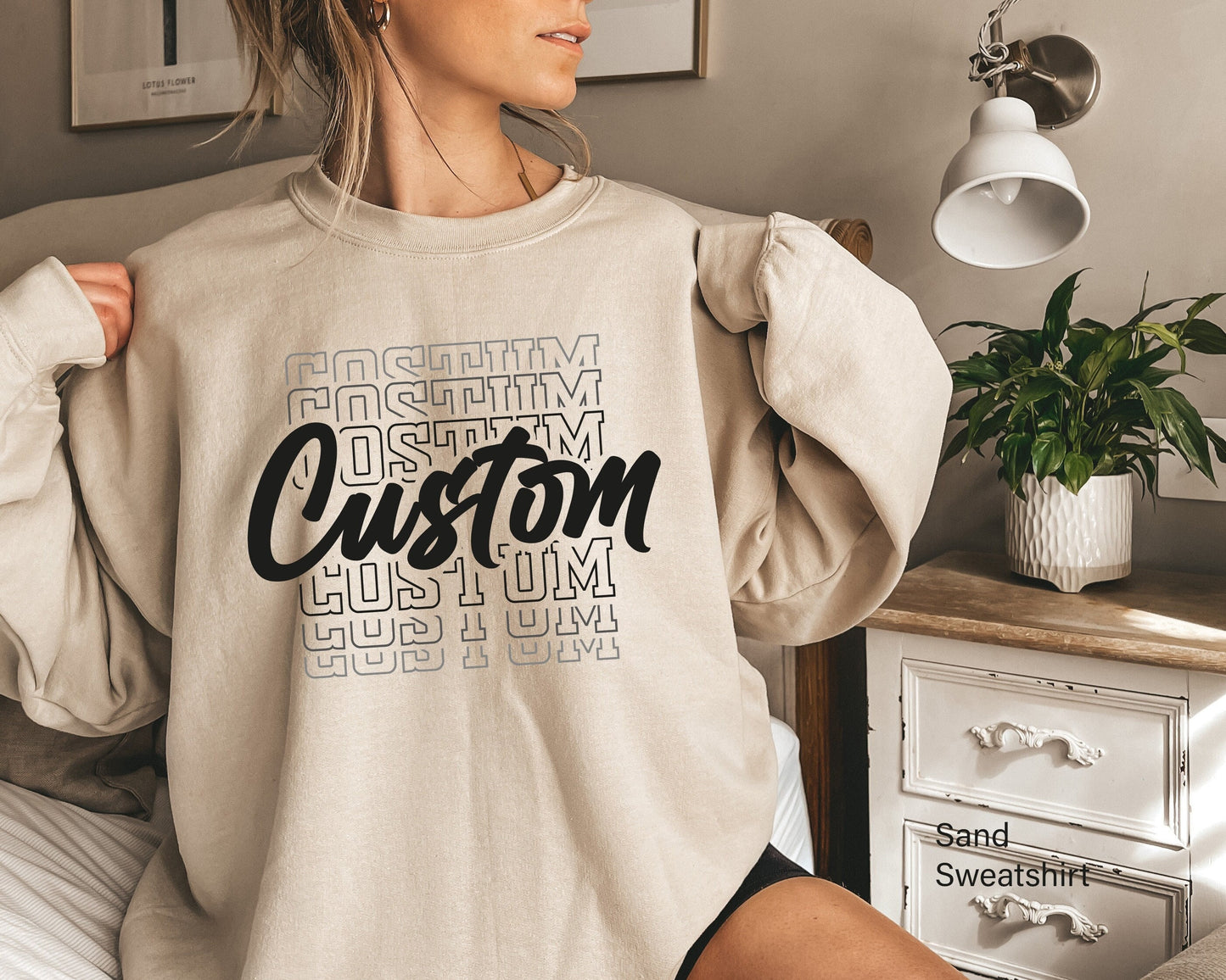 Custom Sweatshirt,Custom Name Shirt,Custom Text Hoodie,Personalized Photo Sweater,Custom Kids Shirt,Custom Crewneck,School Name Shirt, C6136