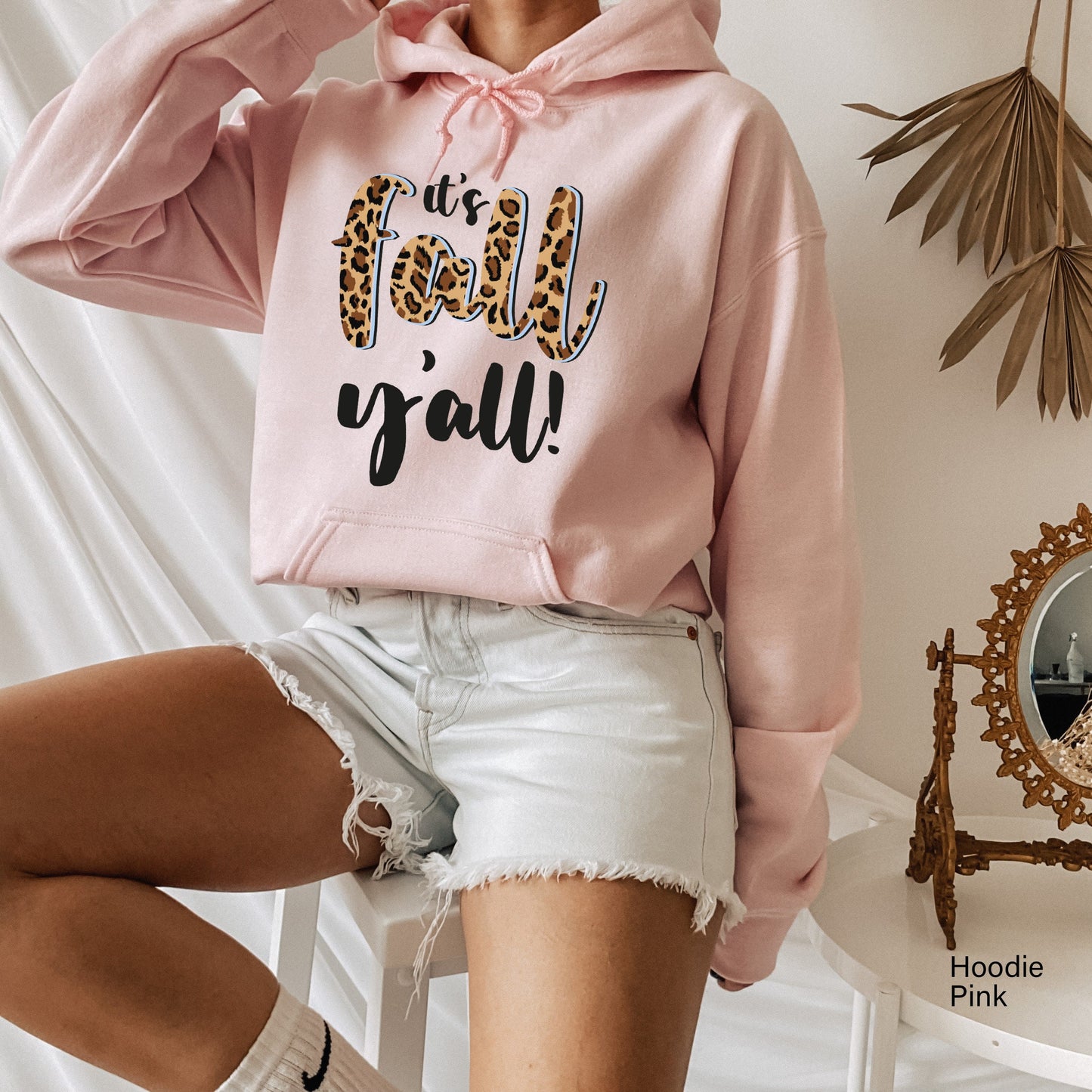 It's Fall Yall Kids Sweatshirt,Happy Fall Y'all  Shirts,Leopared Youth Thanksgiving Hoodie,Cute Thankful Sweater,Fall Teacher Tshirt,C6091