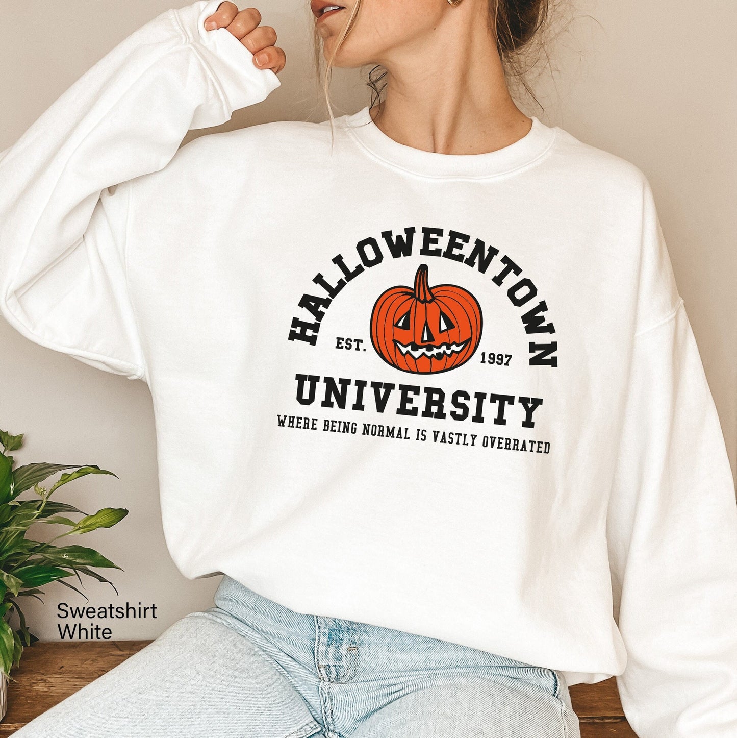 Halloween School Hoodies,Halloween Sweatshirt,Halloweentown University Sweatshirts,Funny Fall Sweater,Trendy Hallooween Party Costumes,C6133