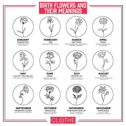 Custom Birth Month Flower Shirt,Women Flower Tshirt,Customized Birthday Month T shirt,Vintage Birthday Tee,Personalized Birtday Gifts,C5729
