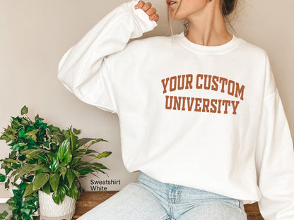 Customized School Sweatshirt, School Sweatshirt, Custom School Sweatshirt, University Name Sweatshirt, School Name Hoodie,C6146
