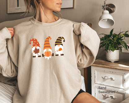 Cute Fall Shirt, Fall Gnomes Shirt, Thanksgiving Shirt,Pumpkin Shirt, Gnome Fall Shirt,Thanksgiving Gnomes,Gnomes Shirt,C6144