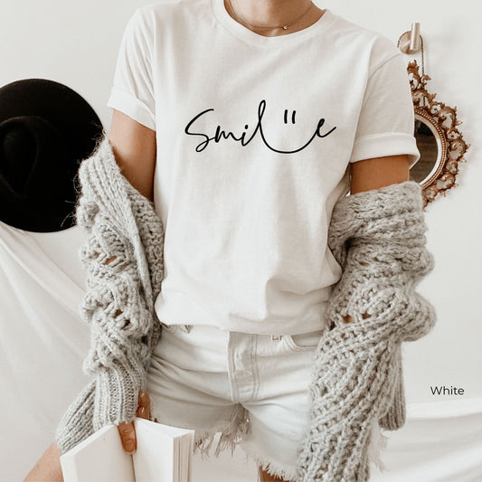 Smile Shirt,  Super Soft Unisex T-Shirt, Smile Shirt, Graphic T-Shirt,  Positive Shirt, C5078