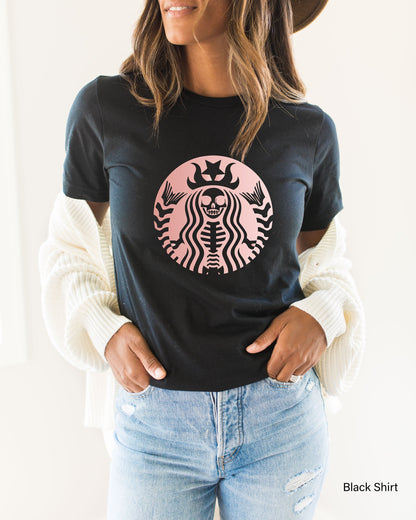Skeleton Sweatshirt,Coffee Lover Shirt,Cute Halloween Shirt,Funny Halloween Gifts,Gift for Her,Skeleton Sweatshirt,Halloween Shirt, C5902
