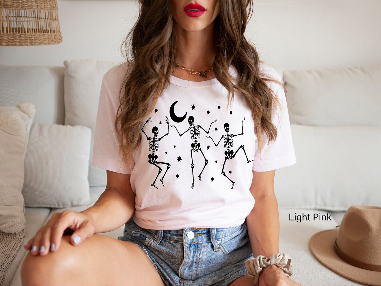 Halloween Skeleton Shirt,Halloween Party Dancing Skeleton Shirt,Skeletons  Halloween Shirt,Halloween Costume,Comfortable Tee,C6127