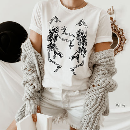 Halloween Skeleton Shirt,Halloween Party Dancing Skeleton Shirt,Skeletons  Halloween Shirt,Halloween Costume,Comfortable Tee,C6116