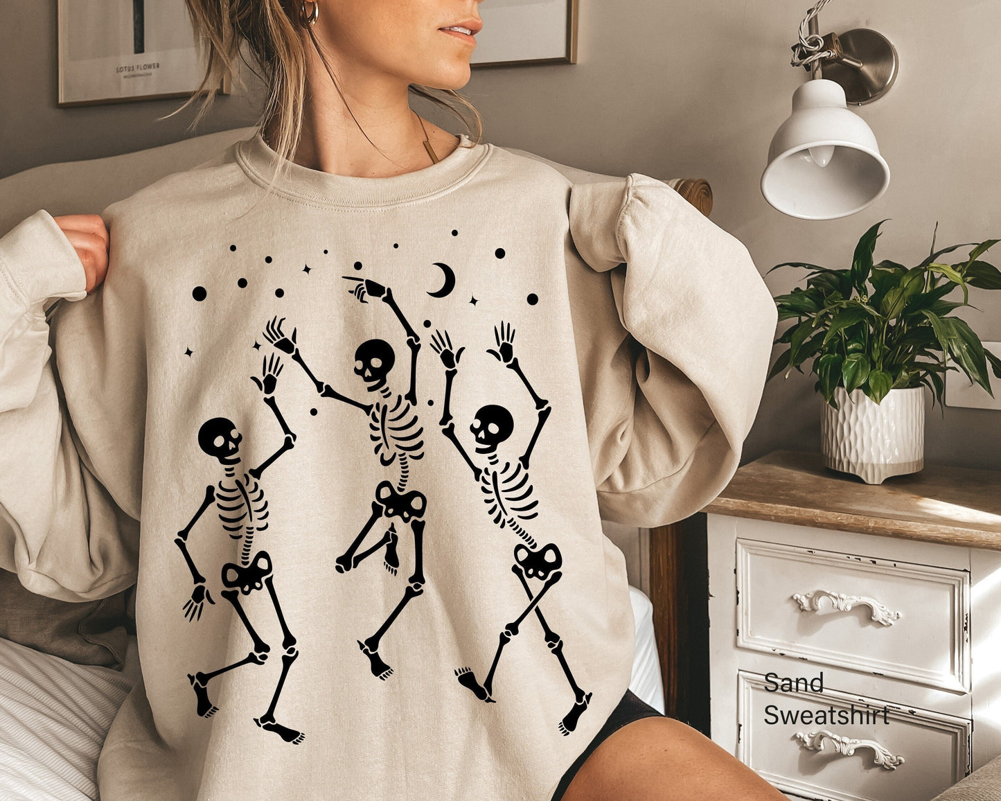Halloween Skeleton Kids Sweatshirt,Halloween Party Dancing Skeleton Shirt,Skeletons  Halloween Shirt,Halloween Kids Party Costume,C6110