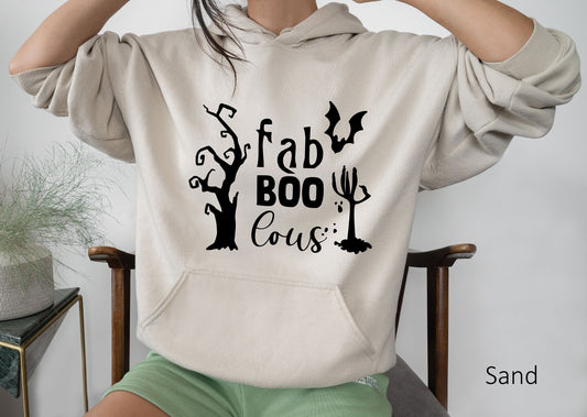 Fab Boo Cous Hoodie, Halloween Shirt, Halloween T-shirt, Womens Halloween Tee, Fabulous Halloween Shirt, Halloween Candy Shirt, C5322