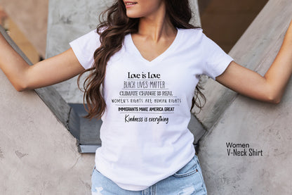 Anti-Trump Shirt, Feminist Shirt for Women, Equality Shirt, Democrat Sweatshirt, Love is Love, Black Lives Matter, Clothe Design, C5006