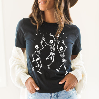 Halloween Skeleton Sweatshirt,Halloween Party Dancing Skeleton Shirt,Skeletons  Halloween Shirt,Halloween Costume,Retro Shirt,C6110