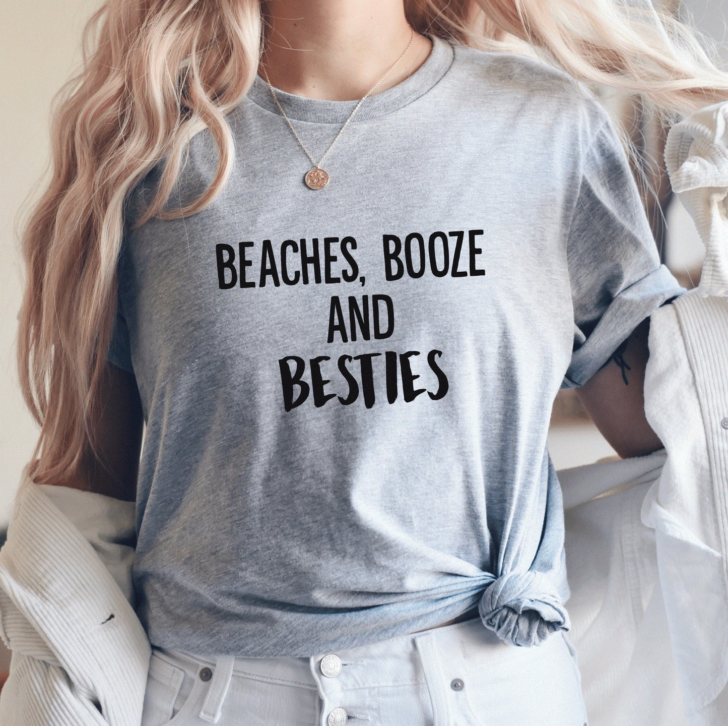 Besties Shirts, Beach Shirts, Beaches Booze And Besties, Spring Trends, Beach Lovers Gift, Gift For Her, Beach Shirt, Clothe Design, C5089