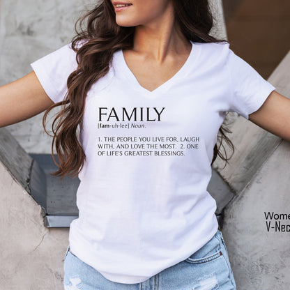 Family Definition Shirt, Gifts for Family, Farmer Shirt, Blessing Shirt, Funny Family Shirt, I love my family, Family Definition Tee, C5805