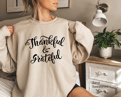 Thankful Grateful Sweatshirt,Thankful Shirt,Give Thanks Shirt,Thanksgiving Sweatshirt,Thanksgiving, Fall Raglan, Blessed Tee,