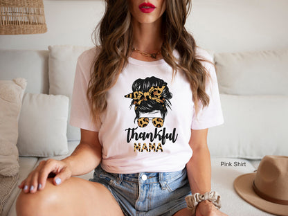Thankful Mama Shirt,Fall Mama Shirt,Thanksgiving Shirt,Thankful Shirt,Fall Shirt,Thanksgiving Family Matching Shirt,C6211