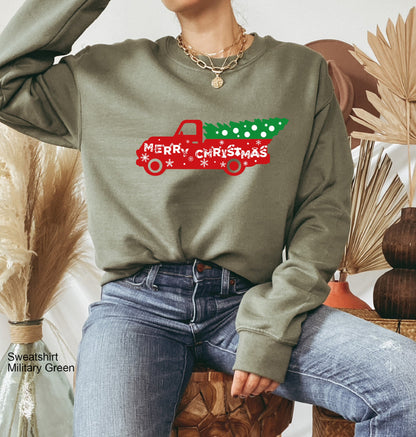 Christmas Trees Sweatshirt, Pine Spruce Fir, Christmas Gift Ideas, Holiday Sweatshirt, Womens Christmas Shirt, Winter Tee,C6236