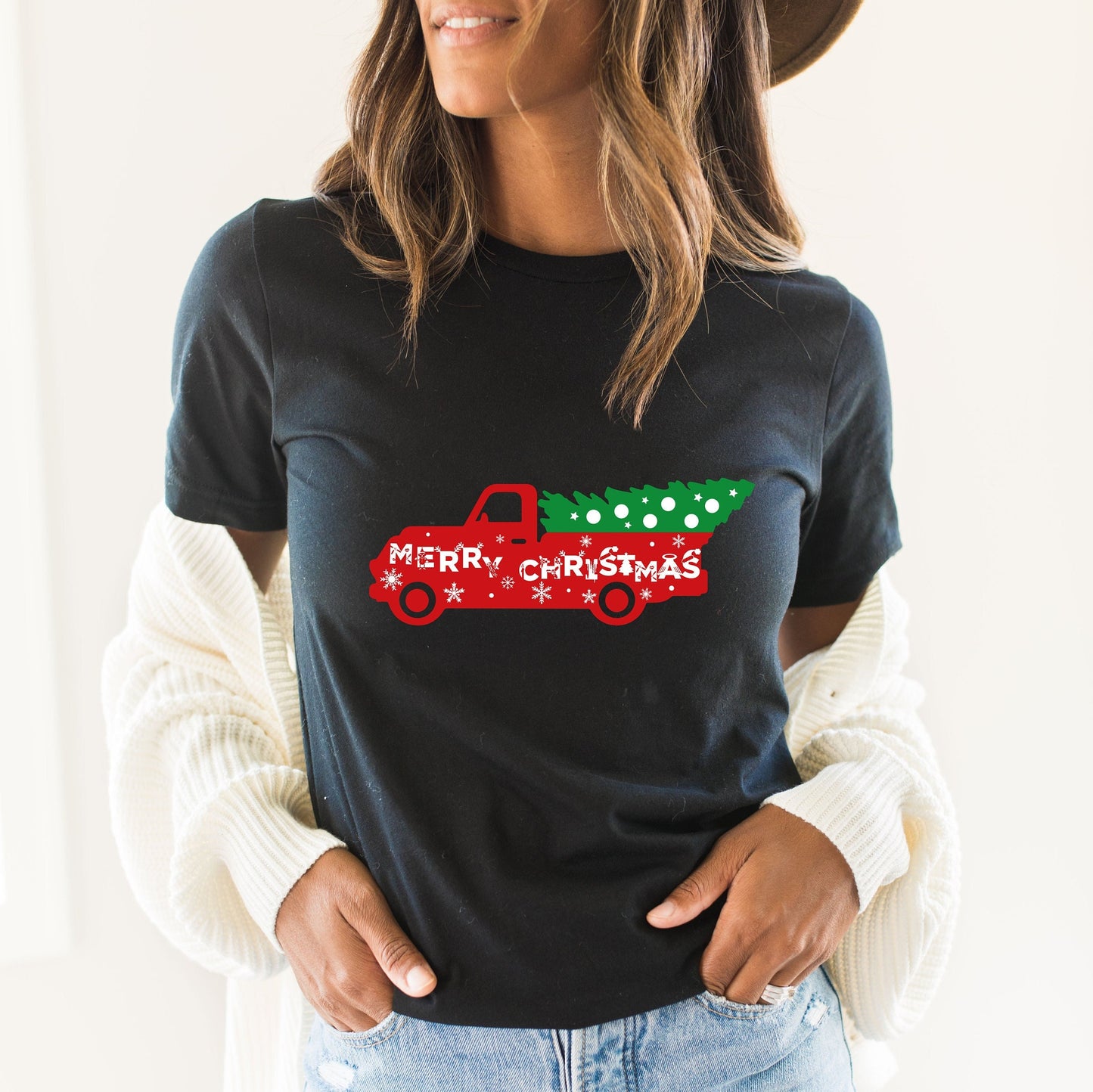 Christmas Trees Sweatshirt, Pine Spruce Fir, Christmas Gift Ideas, Holiday Sweatshirt, Womens Christmas Shirt, Winter Tee,C6236