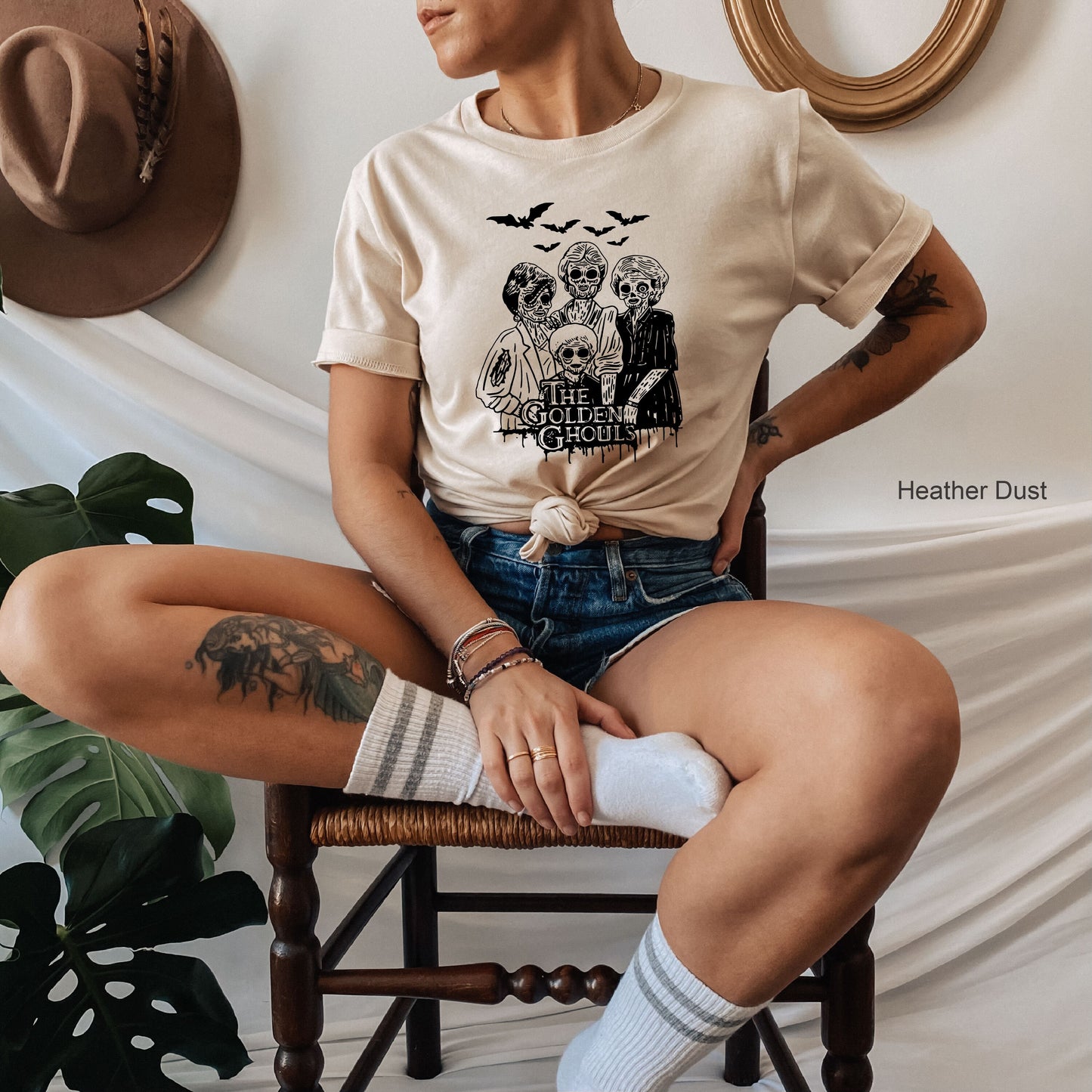 The Golden Ghouls,Skeleton Family Shirt,Halloween Sweatshirt,Halloween Sweater,Funny Halloween Sweatshirt, Fall Shirt,Cute Halloween, C6181