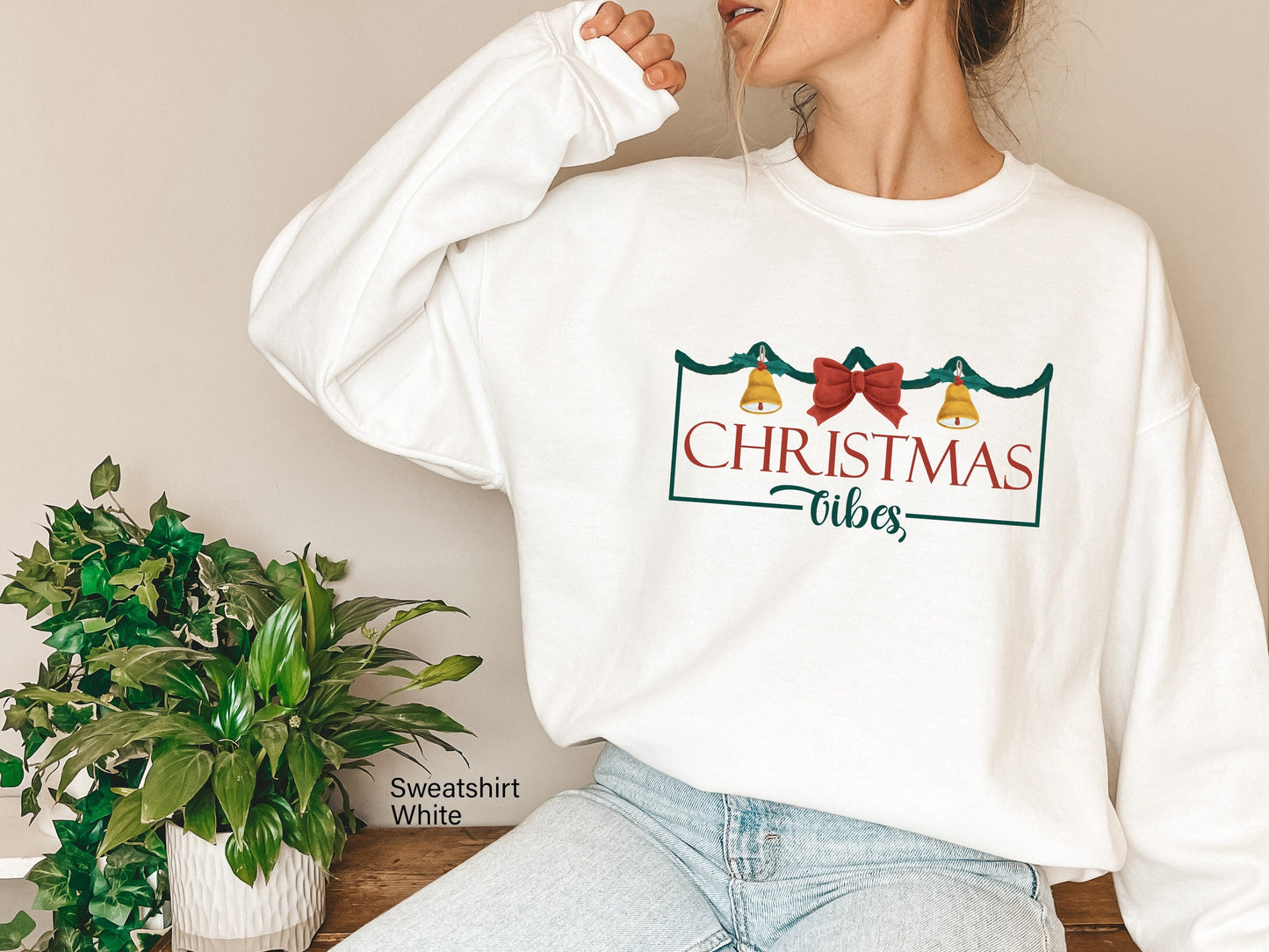 Christmas Sweatshirt,Christmas Vibes Shirt,Women's Christmas Shirt,Family Christmas Shirts,Fun Christmas Shirts,Christmas Gift,C6291