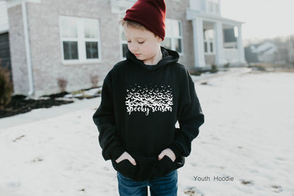 Spooky Season Sweatshirt,Halloween Ghost Crewneck Sweatshirt or T-shirt, PSL Pumpkin Fall,Bats Shirt, Bat Graphic Tee,Bat Lovers, C6185