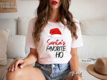 Santa Sweatshirt,Santa's Favorite Ho Hoodie,Couple Christmas Shirt,Couple Shirt,Funny Christmas Shirt,Matching Christmas Shirt,Couples,C6330