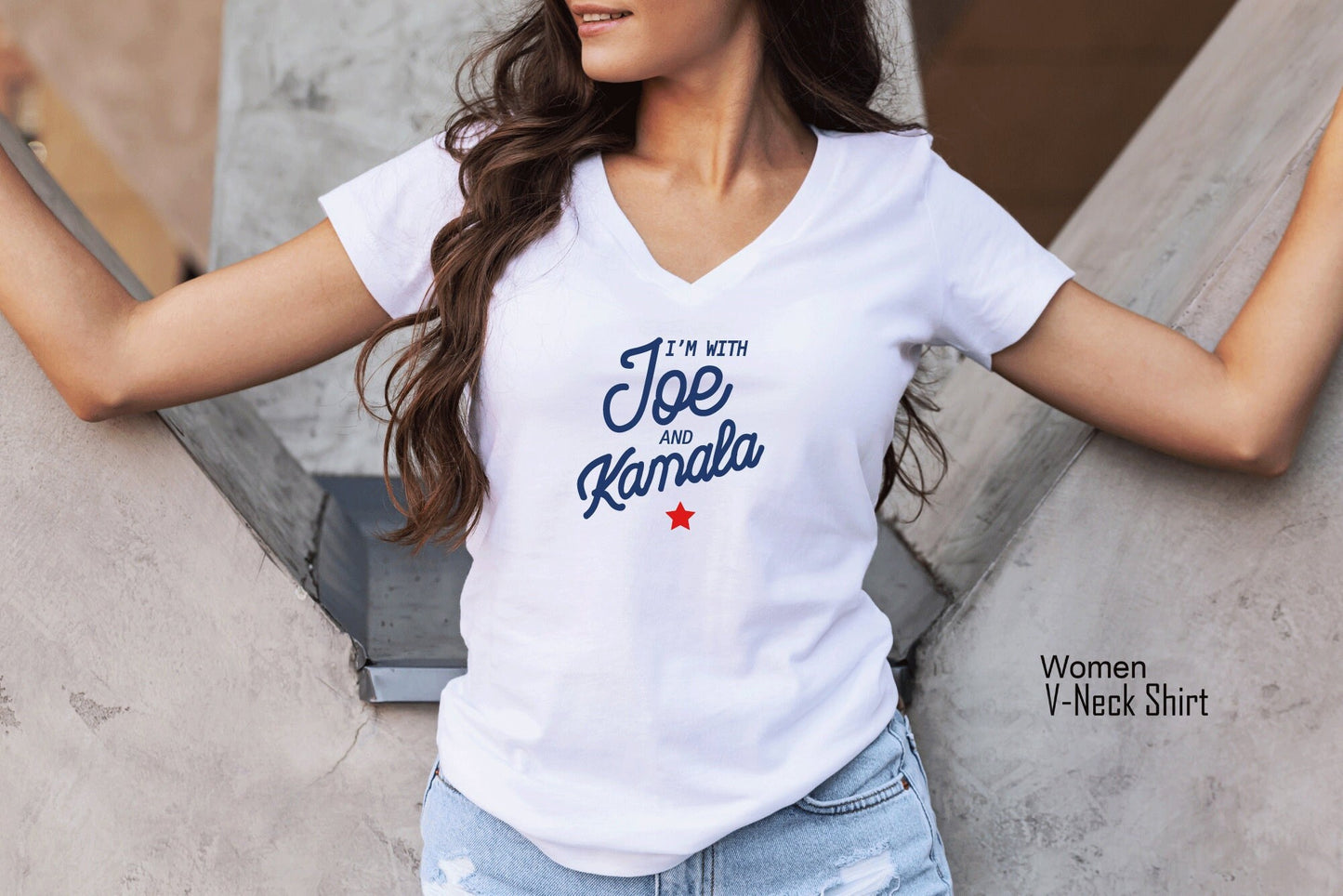 I'm with Joe and Kamala Unisex Shirt, Joe Biden for President, Kamala Harris Campaign, Anti Trump Shirt, Election Shirt,Clothe Design, C5485