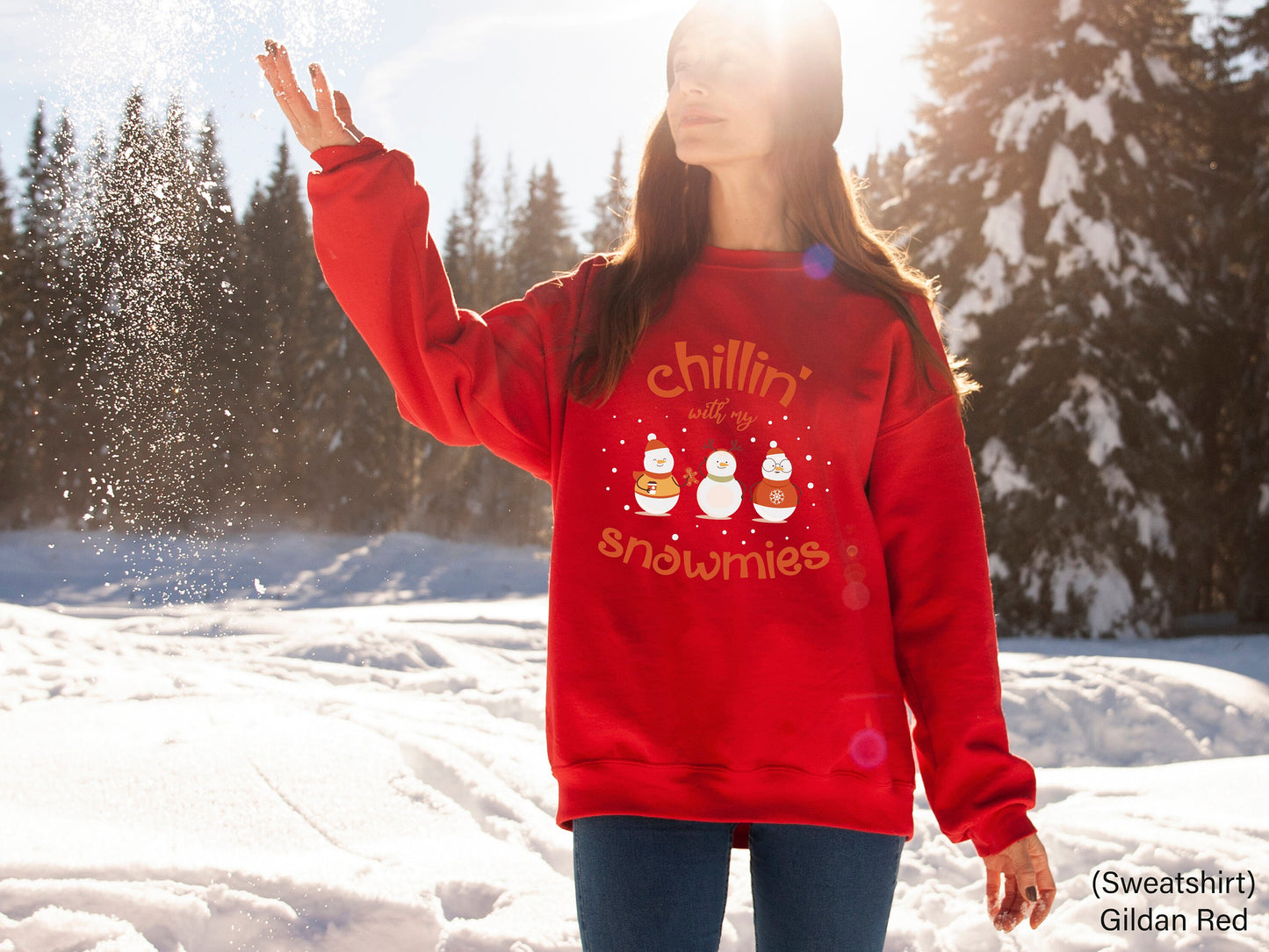 Chillin with my snowmies, Christmas crew Shirt, Cool Xmas Tee, Funny Christmas Shirt,Christmas hoodie, Christmas clothing,C6323