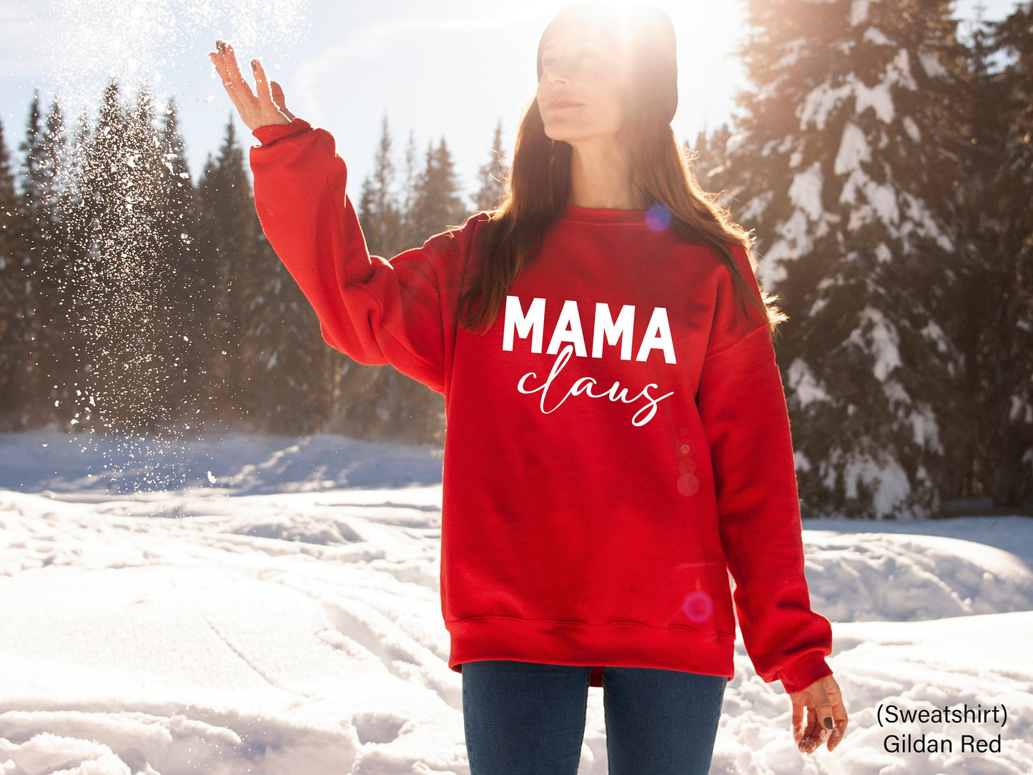 Mama Claus Sweatshirt,Mama Claus Unisex Sweatshirt, Matching Family Christmas Sweatshirts, Mama sweatshirt,Mom Sweater, Mom Life,C6286