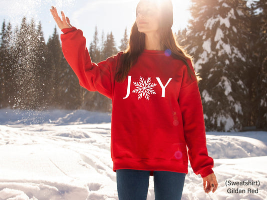 Joy Christmas Sweatshirt,Christmas Joy Shirt,Snowflake Christmas Shirts,Joy Hoddie,Cute Christmas Shirt,Christmas Party,Choose Joy,C5927