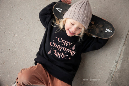 Crazy Christmas Lady Sweatshirt, Christmas Shirt, Pine Spruce Fir, Christmas Gift Ideas, Holiday Sweatshirt, Winter Tee, C6266